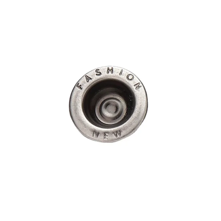 15mm 17mm 20mm Custom Design Cheaper Price Silver Gold Jeans Metal Shank Button For Jeans And Jeanswear