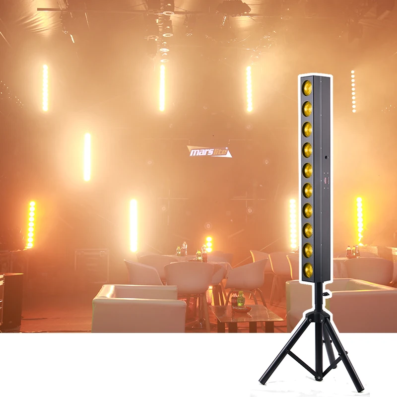 Matslite LED Warm White Blinder Lights 10*12W Stage Lights KTV DJ Disco Dmx Blinder Bar