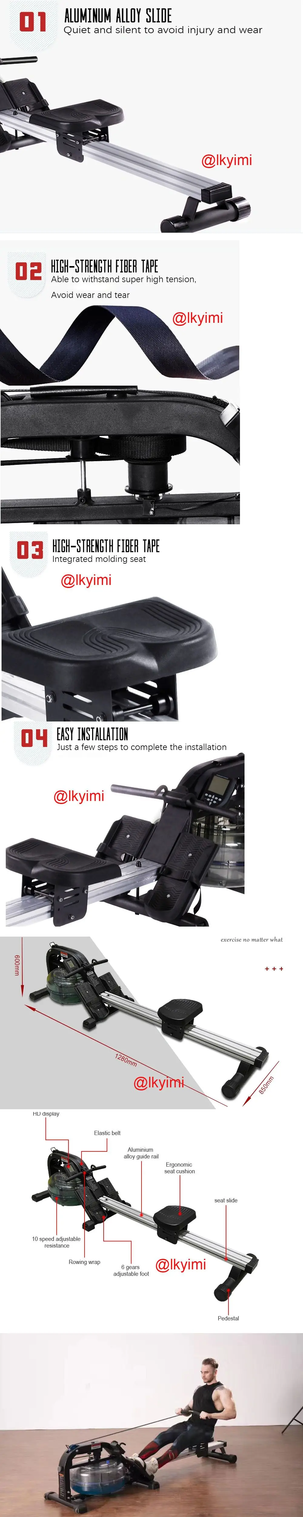 2021 Indoor Rowing  GYM Fitness Design  Individuals Water Rower Machine For Sale