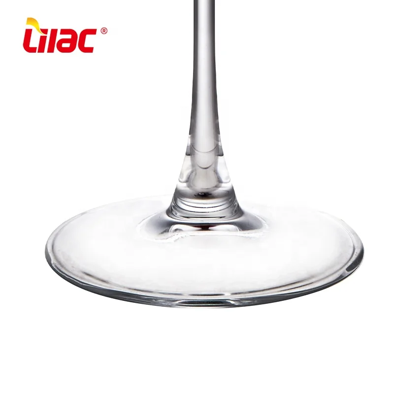 Lilac BSCI SGS LFGB 560ml wholesale long stem goblet glass crystal white red wine glasses for wedding