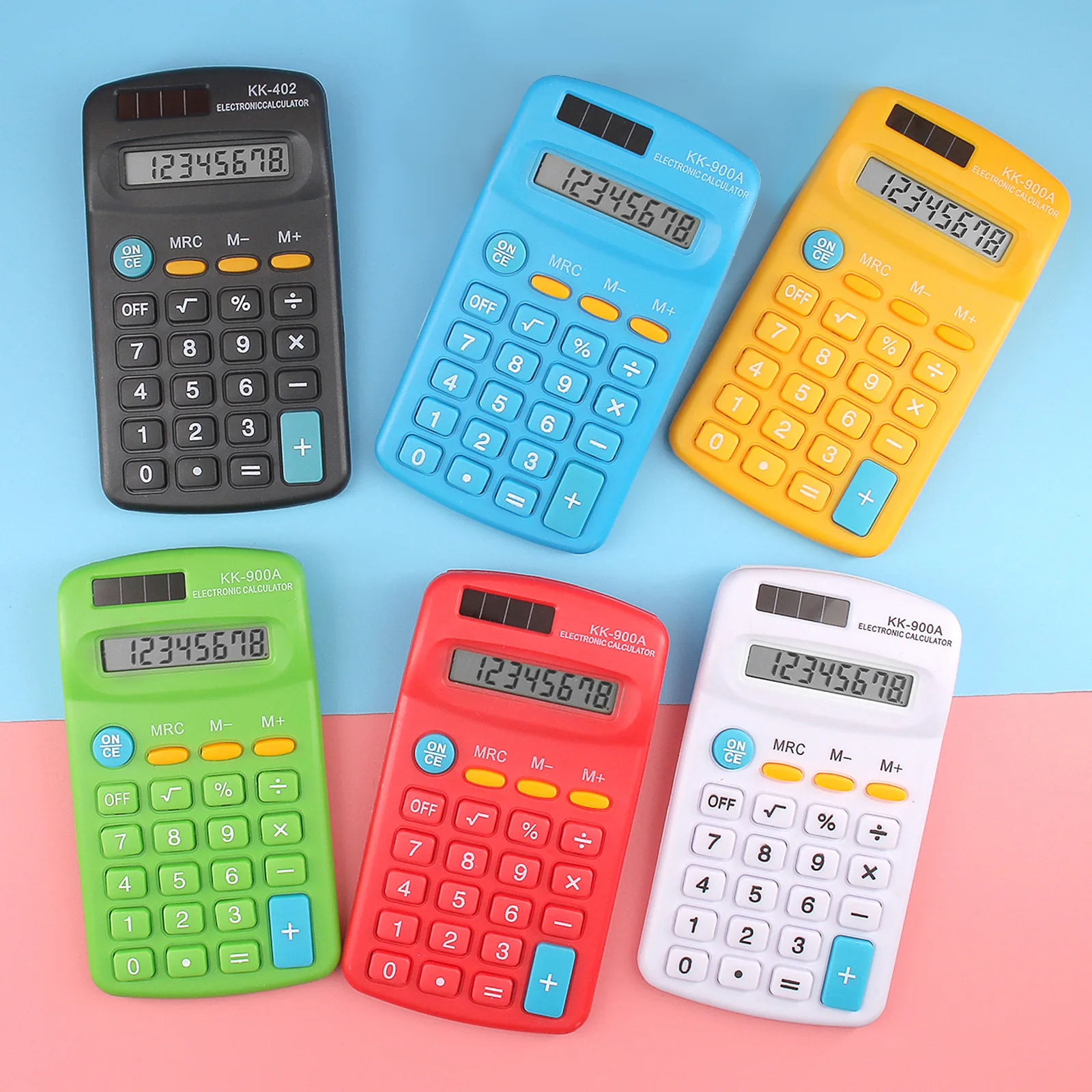 8-Digit Portable Student Calculator With Silicone Desktop Handheld Small Calculator for Office Calculator Basi