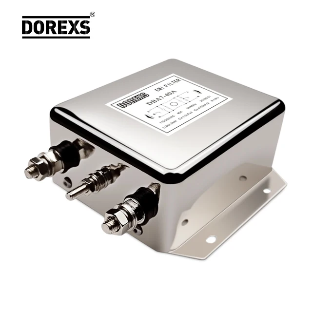 DOREXS 220VADC 40A High Performance Multistage Single Phase EMI Power Line Filter