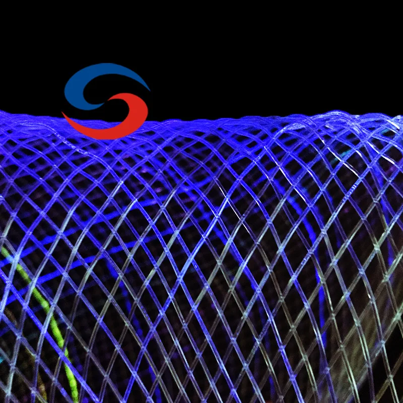 Colors Changeable 105 Tails Mesh Fiber Optic Lighting Ceiling and Tree Decorative Led Netting Lights
