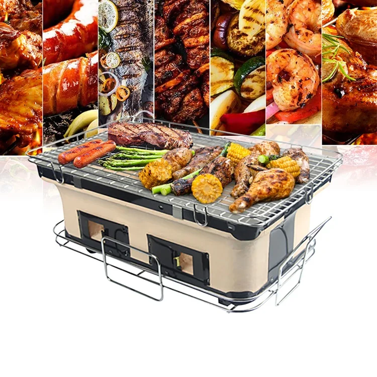 Cheap Price Portable Outdoor Garden Yakitori Barbecue Table Grill Clay Material Charcoal BBQ Grills