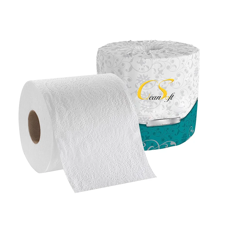 Wholesale Bulk Water Soluble Hygienic 3 Ply Bathroom Tissue Bleached Toilet Paper Roll