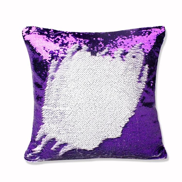 Fun Flip Sequins Throw Pillow Cover Custom Sublimation Home Decoration Pillow Sequin Cushion