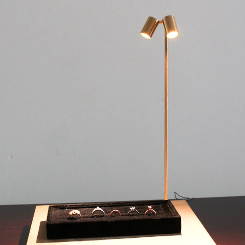 Custom Led Spot Watch Jewelry Display Light Double Head Shop Cabinet Museum Showcase Lighting