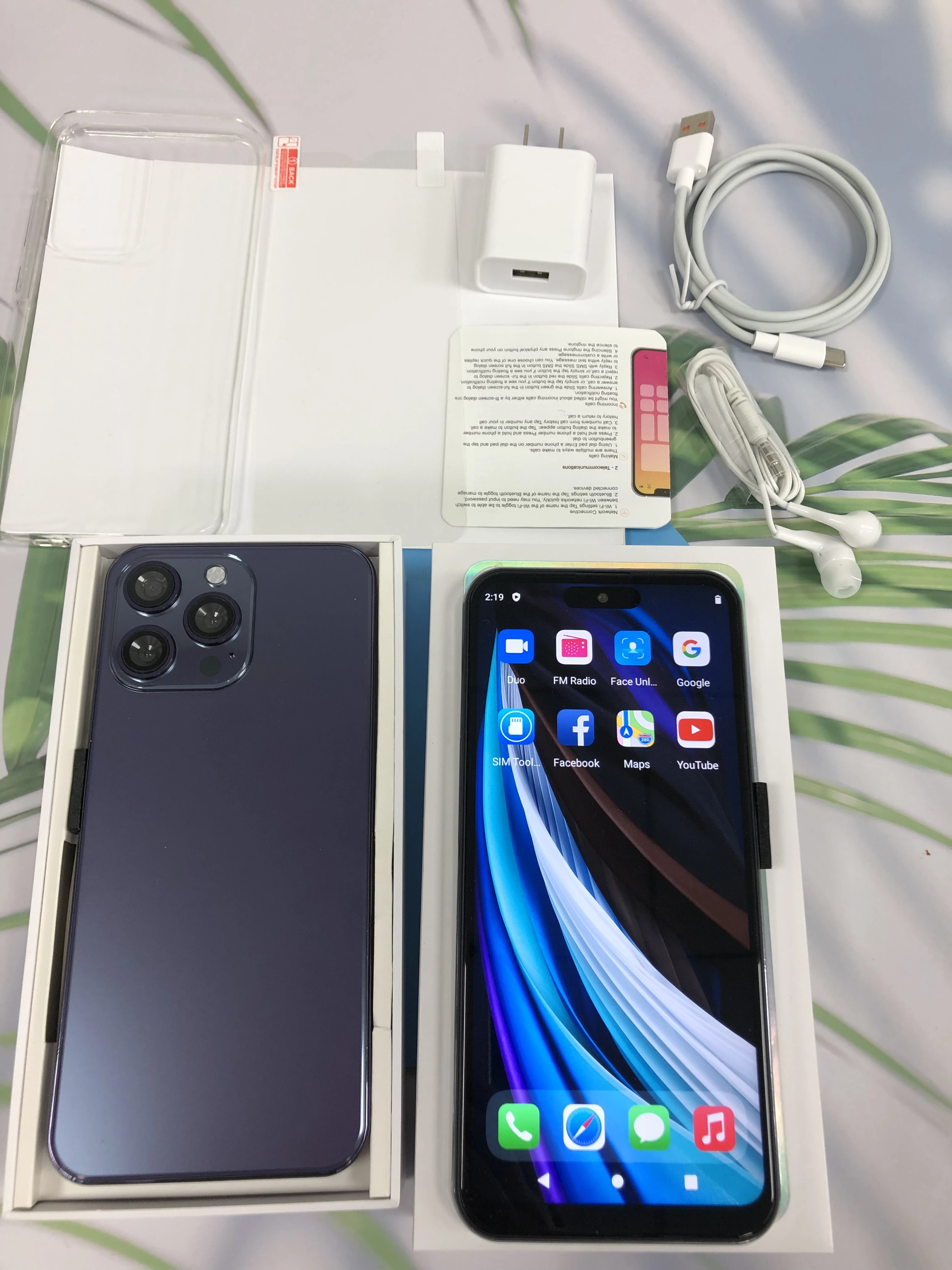 Factory Price cellphone I 14 PRO MAX 6.6 inch 4GB+64GB Large memory 4g Smartphones Unlocked Beauty Android Mobile Phones