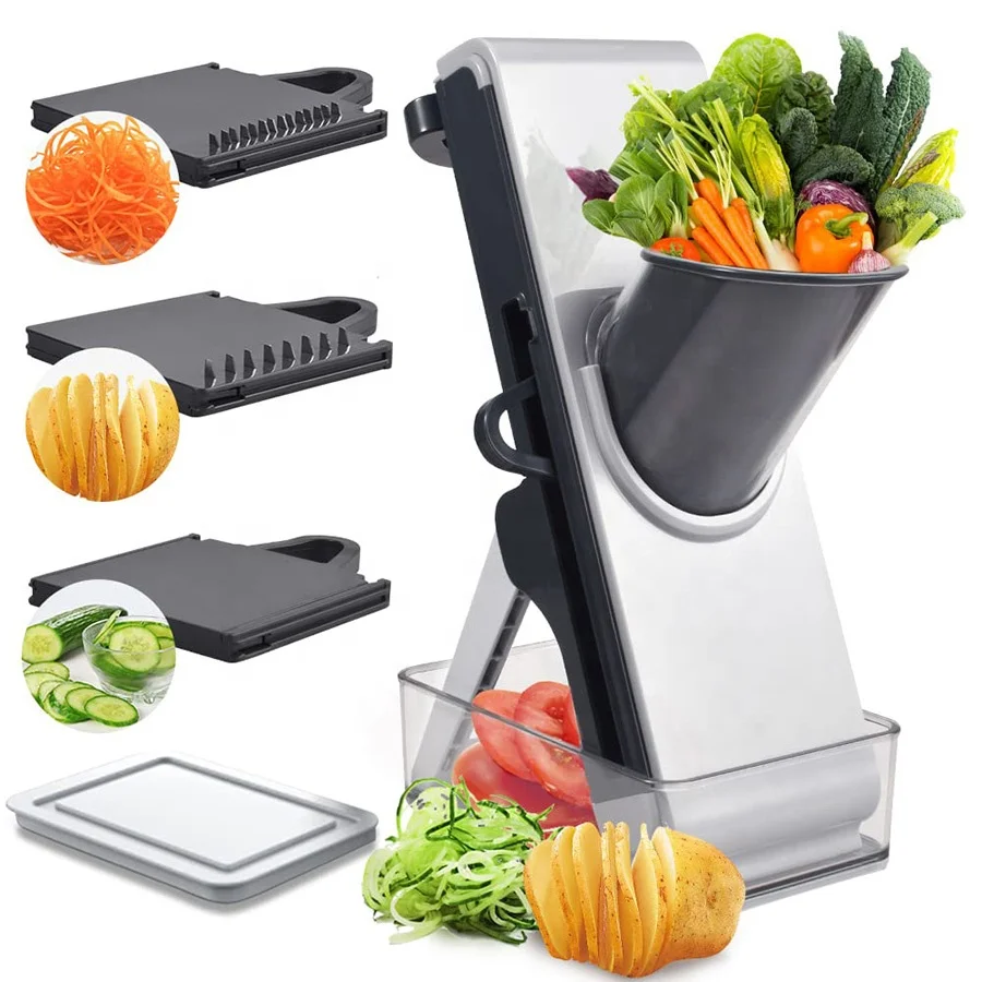 Hot selling kitchen gadget multifunctional grater  fruit onion cutter dicer manual salad slicer of vegetable chopper slicer