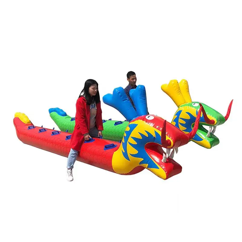 Interesting sports Dragon Inflatable Game Boat high Quality Most Popular Adults Toy Inflatable Dragon Boat Inflatable Toys