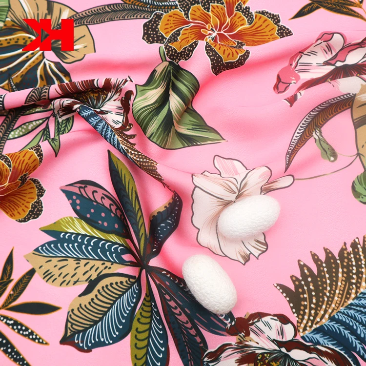 Kahn Good Quality Pure Silk Organic Satin Fabric mulberry