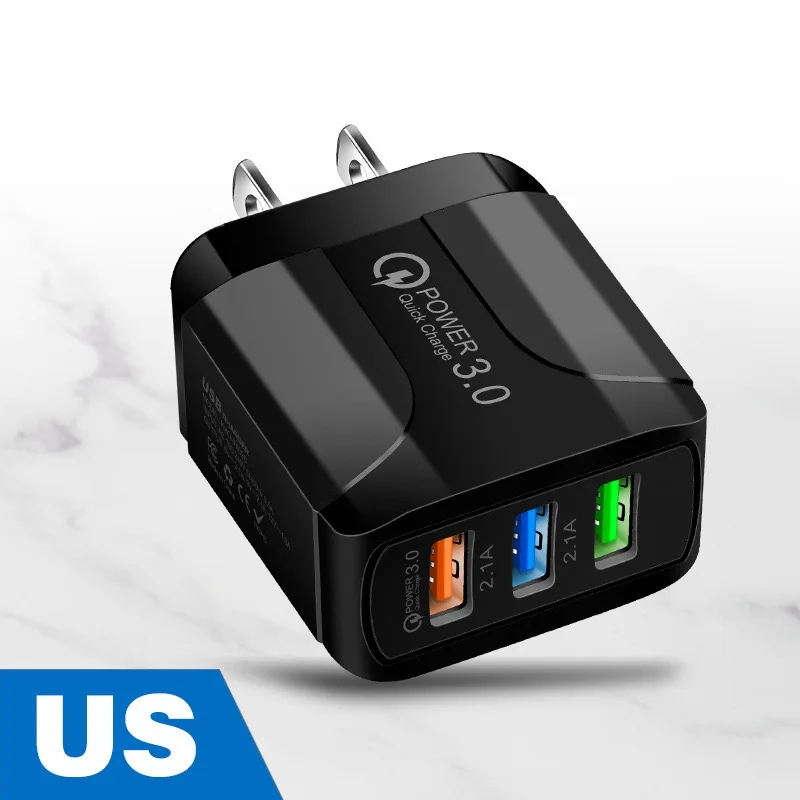 Сетевое зарядное устройство с 3 Usb-портами 5 В 2 4