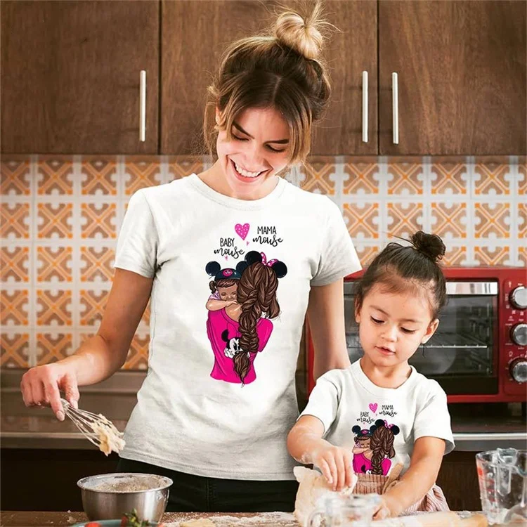 Mother Daughter Clothes Mom Baby Family Look Parent-child Matching Outfit Summer Wear Family Pack T-shirt