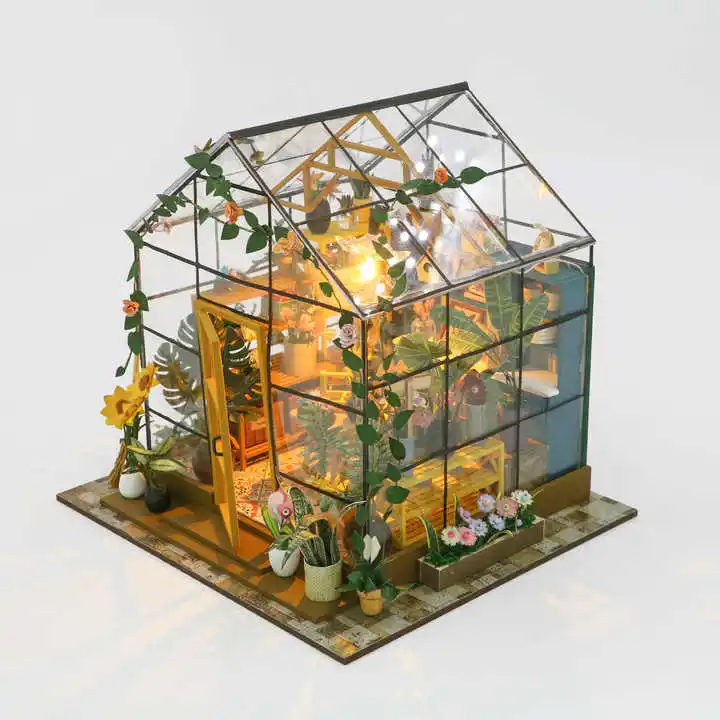 Hot Selling Mini Doll House Kit 3d Miniature Furniture Diy Miniature House