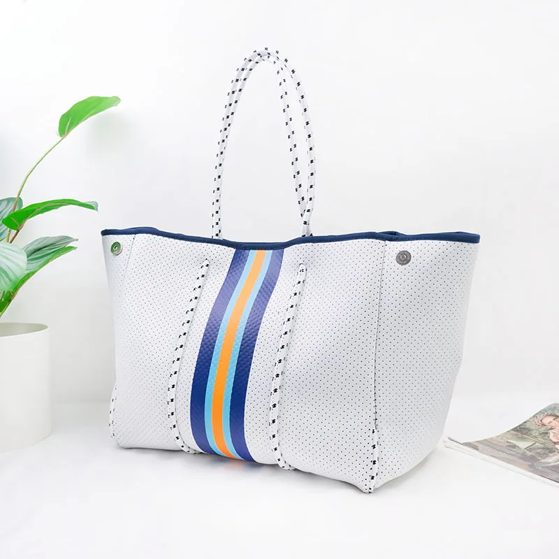 Exclusive neoprene Summer beach tote bag women handbags neoprene bag light and soft fabric large capacity and high quality bag