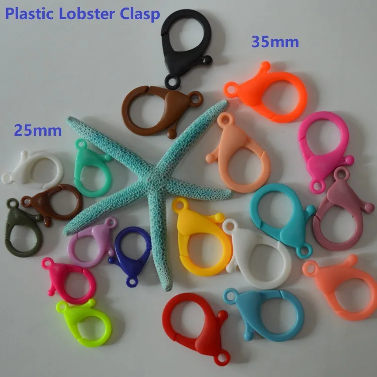 Wholesale Plastic Lobster Clasps  for Jewelry 22mm 25mm 35mm