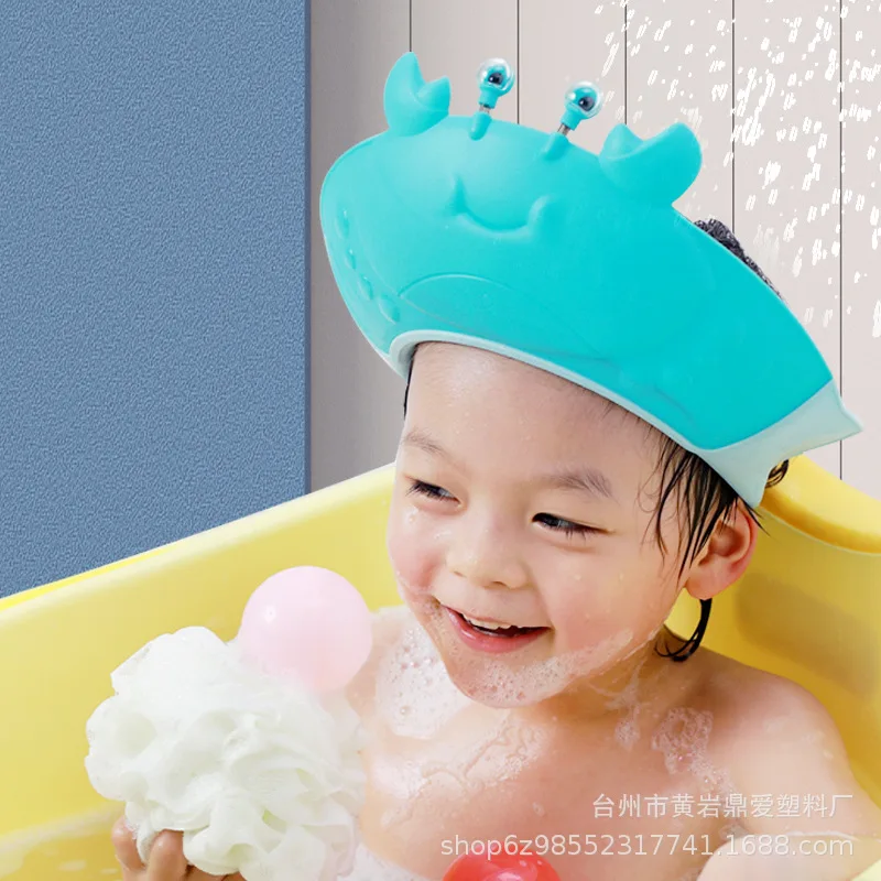 2022 New Design Cute Kids Shower Hat Adjustable Baby Shower Hat Shampoo
