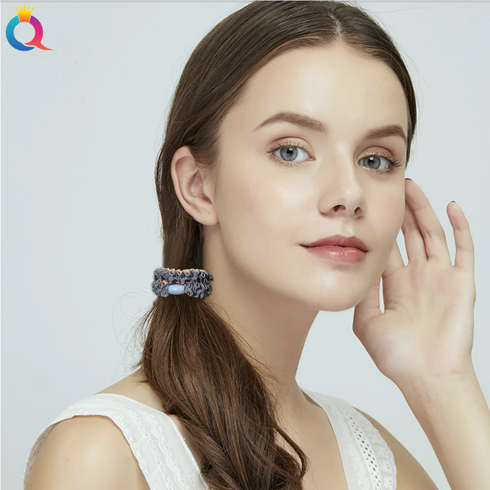 QIYUE New Fashion 6 Colors Mini Scrunchies Hair Tie For Youth Girl Factory Hight Elastic Hair Band Cheap