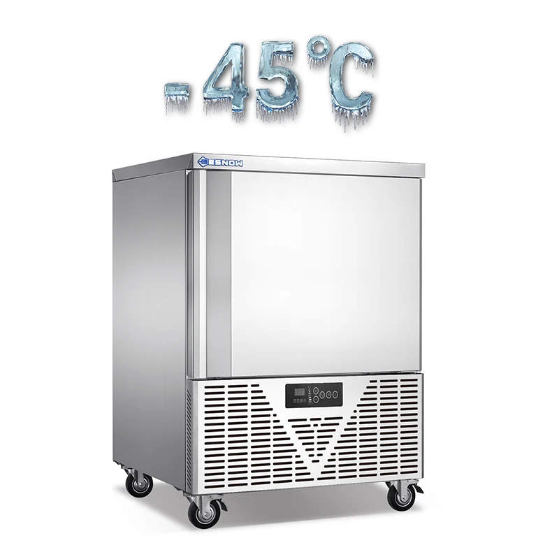 Recommend 5 Trays Small Quick Blast Chiller Shock Freezer for Dough Meat Ice-cream Sea Food