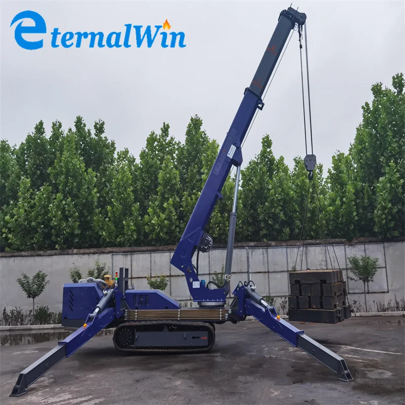 Best Quality Diesel Engine Drive Spider Crane Electric Movable Small Spider Crane Mini Crane For Sale