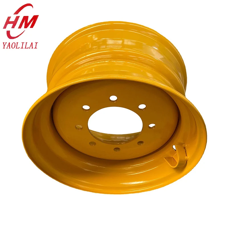 Rim manufacturer skid steer loader rims 8.25x16.5 steel custom rims 8 holes for 10-16.5 tire
