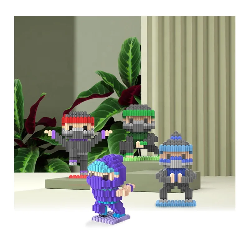 Головоломки Микро Мини Строительные блоки-diy ниндзя Мультяшные персонажи строительные блоки и детские игрушки