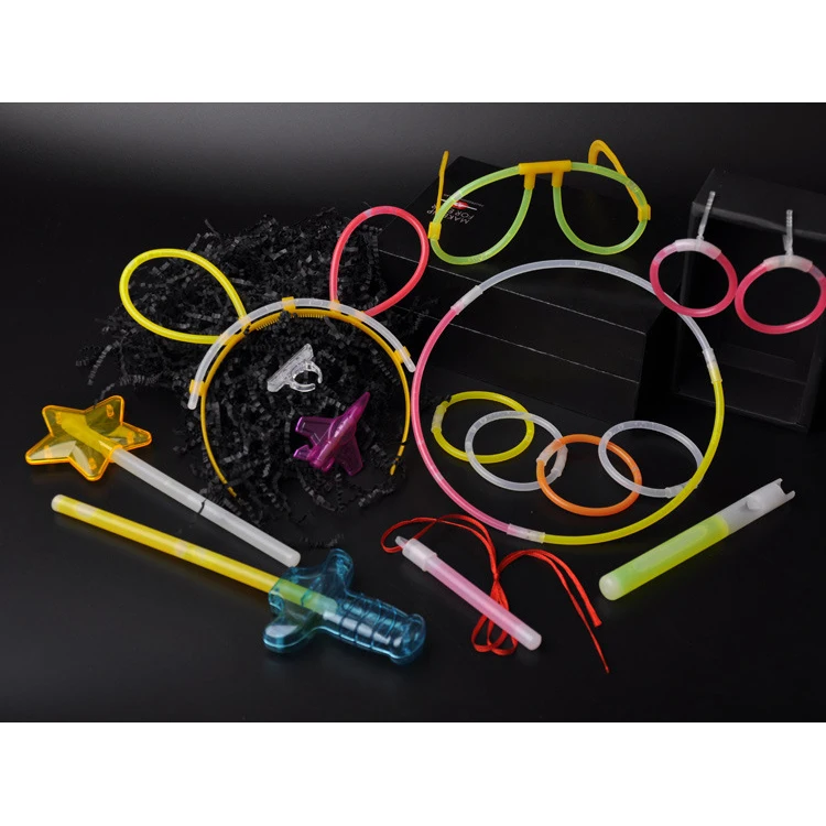 40pcs head bands bracelet props glow party pack light sticks in the dark