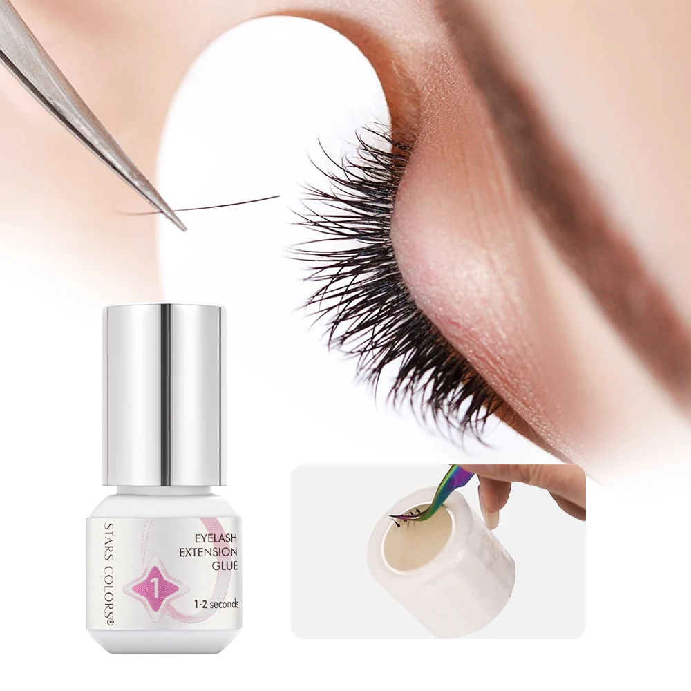 No Odor 0.5s Quick Dry Eyelash Bond Eyelash Extension Strong Hold Waterproof Glue Adhesive Lash Glue Oil Proof Wholesale