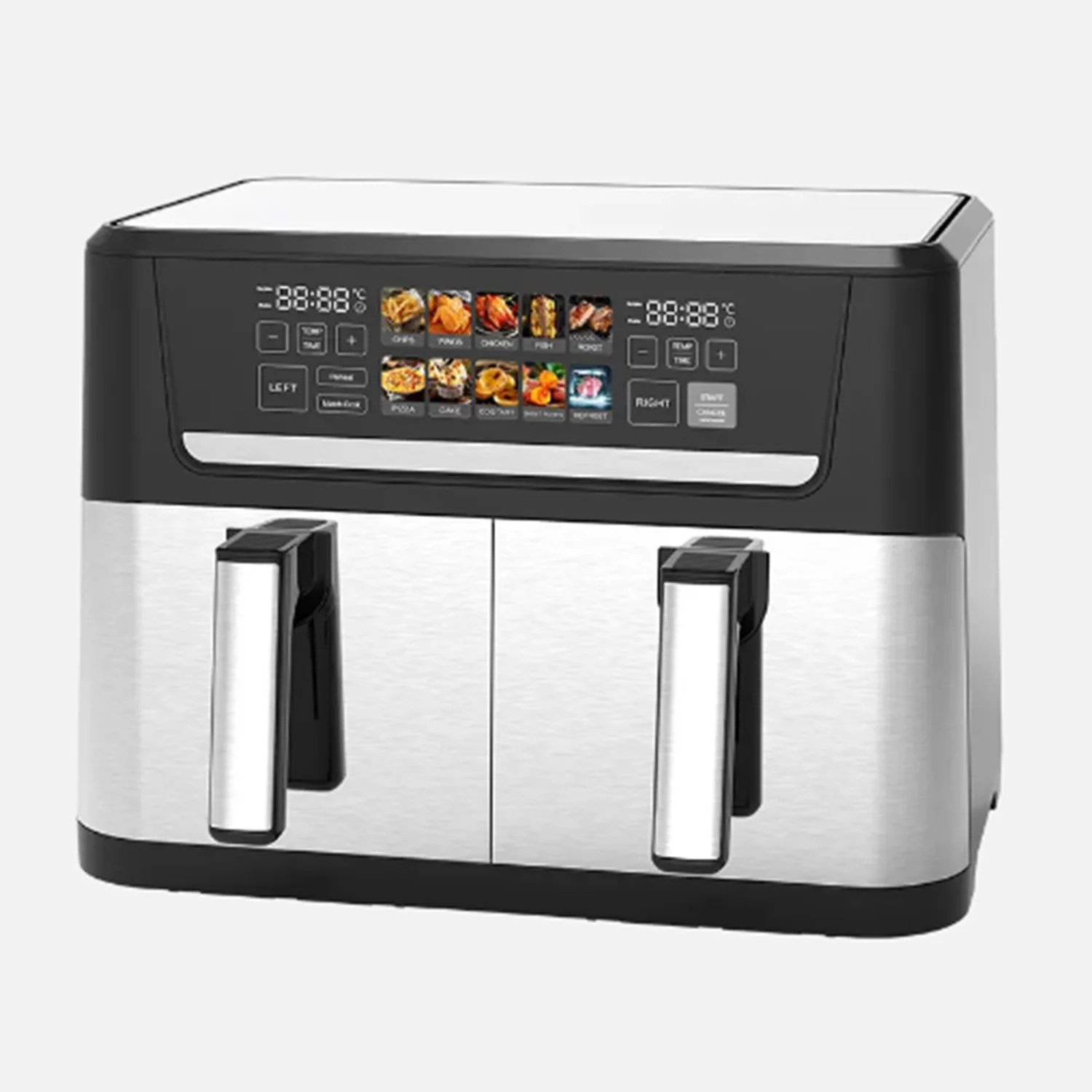 2024 Giayol Multifunctional household 1800w Temperature Adjustment smart digital electronic air fryer features a vertical design