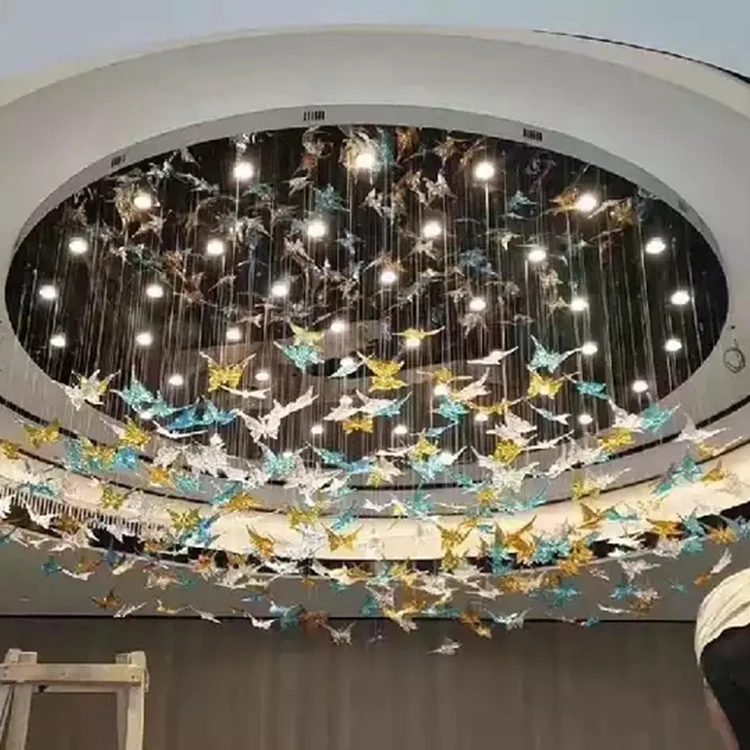 lighting chandelier modern rectangular dining table amber murano glass led chandelier ceiling hanging lights for home kitchen