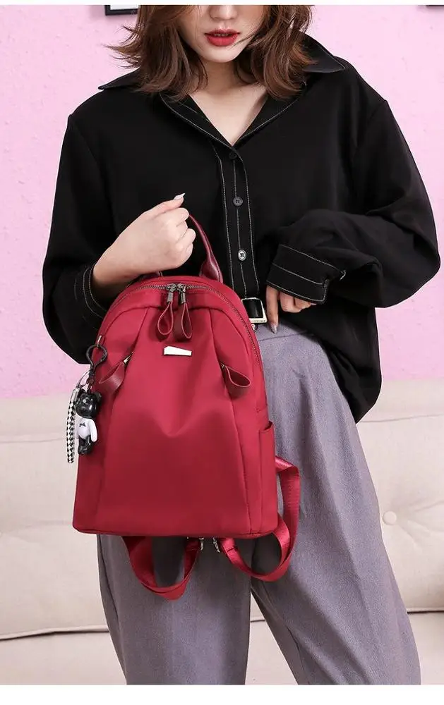 Manufacturers Wholesale Korean Style Fashion Custom Ladies Backpack Bag Oxford Women Backpack Bag Girl School Bag