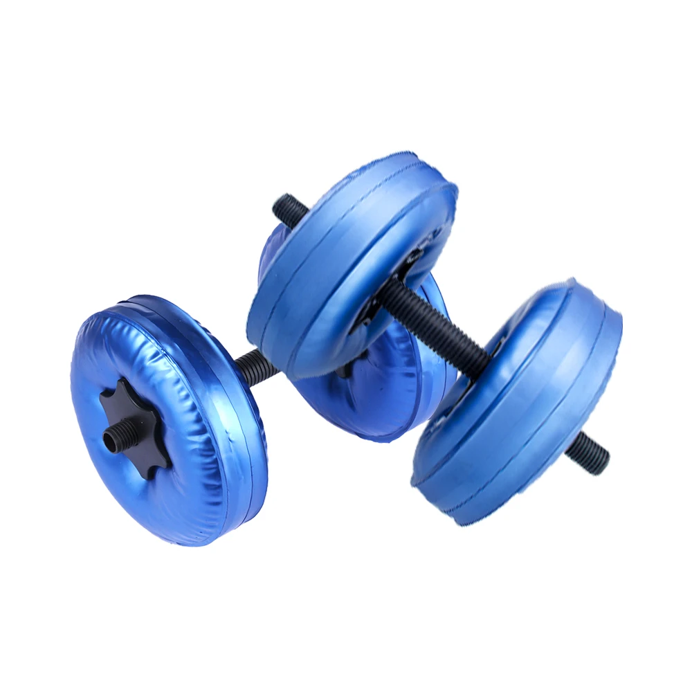 Personal Care Product 10 kg Water Poured Round PVC Dumbbell
