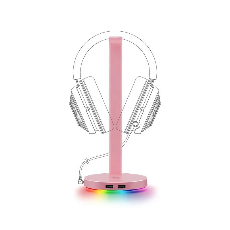 Базовая станция Razer V2 chromaRGB кронштейн для наушников с цветным освещением встроенная звуковая карта объемный аудио интерфейс игровой