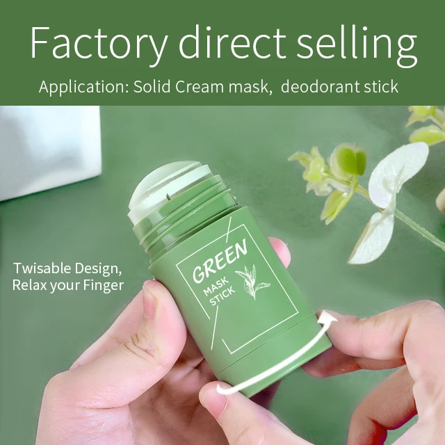 Empty Round Shape Plastic Portable 40g Solid Sunscreen Stick Packaging Tube Deodorant Container
