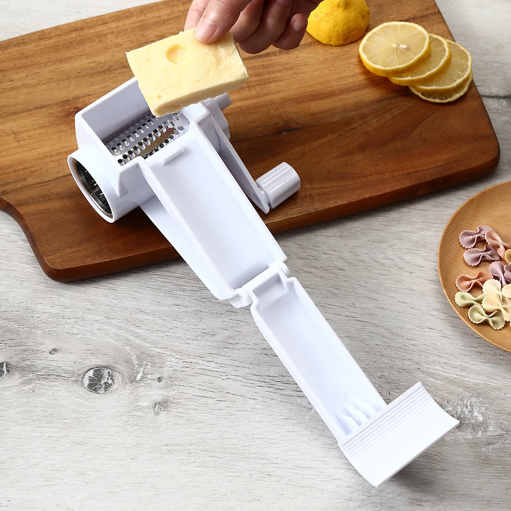 2024 Multi-Functional Handheld Rotary Grater for Cheese Chocolate Fruit & Vegetables Manual Kitchen Accessories
