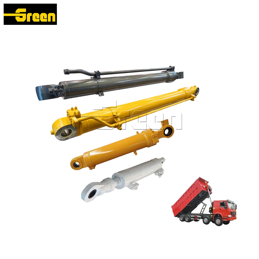 Lifting Cylinders Cabinet Hinges Double Acting For Band Saw Howo 371 Dump 2 Stage Telescopic Hydraulic Cylinder