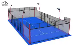 Специально разработанная и производимая уличная панорамная площадка с закаленным стеклом и искусственной травой