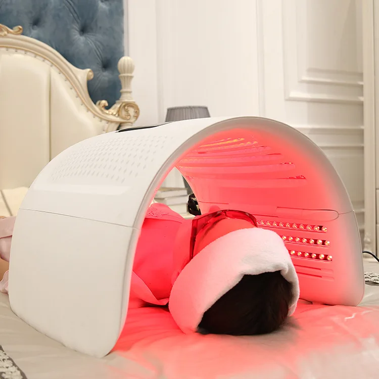 New Fashionable Home Use Beauty Facial Machine 4 Color Light Led Therapy Machine Women Skin Care Cavitation Machine