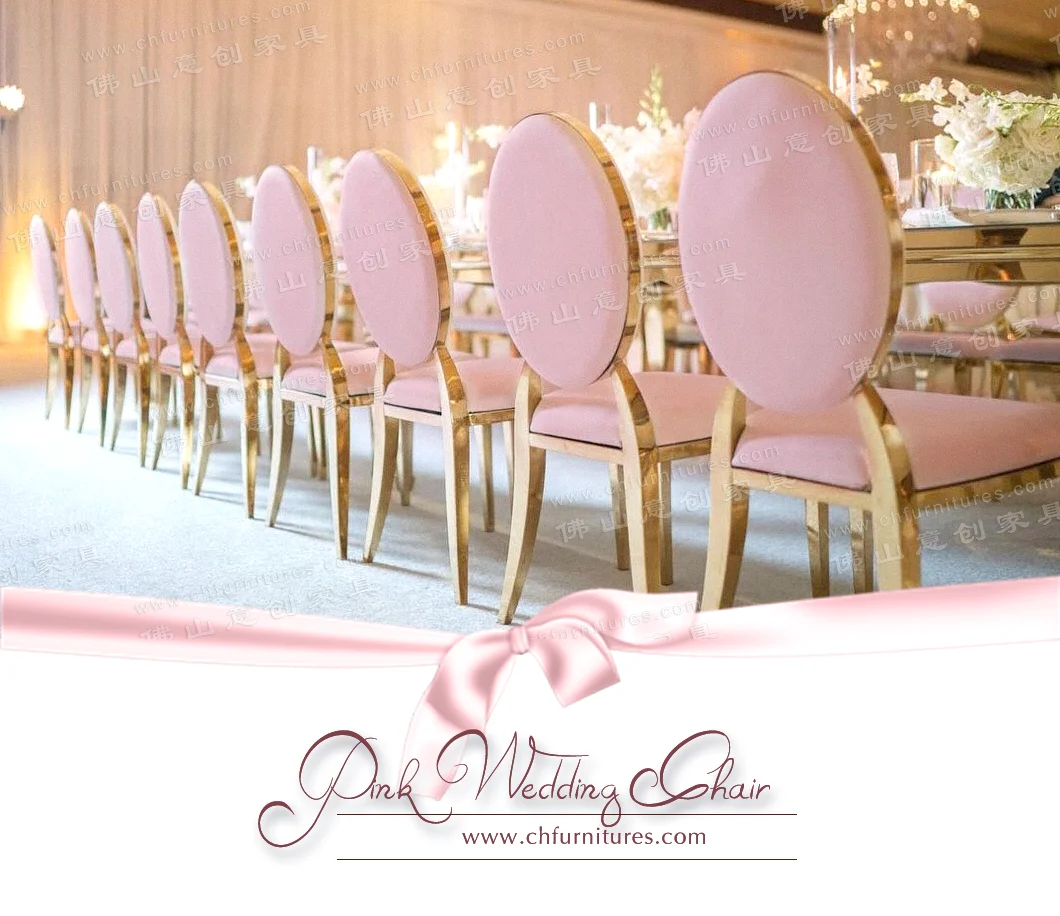 Wholesale pink modern vinyl stackable chair stainless steel banquet chairs for event chairs wedding