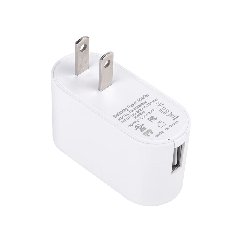 5v 2a usb wall charger with UL CUL TUV CE RCM PSE FC ROSH approved