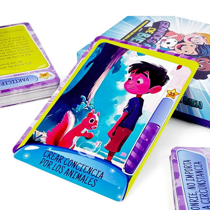 China Best Seller Custom Printed Premium Game Booster Cards Personzed Children Friends Groups Made Quty Paper Logo Customization