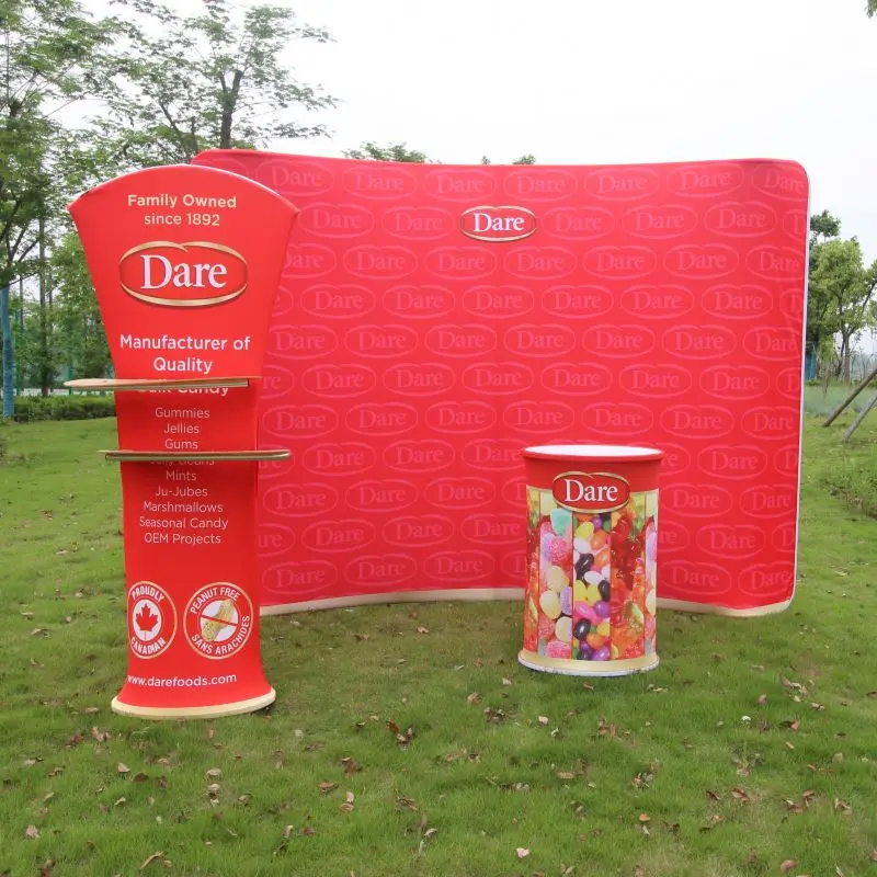 Event Back Drop Stand Trade Show Display Board Custom Printed Backdrop Exhibition Stand Adjustable Backdrop Banner Stand