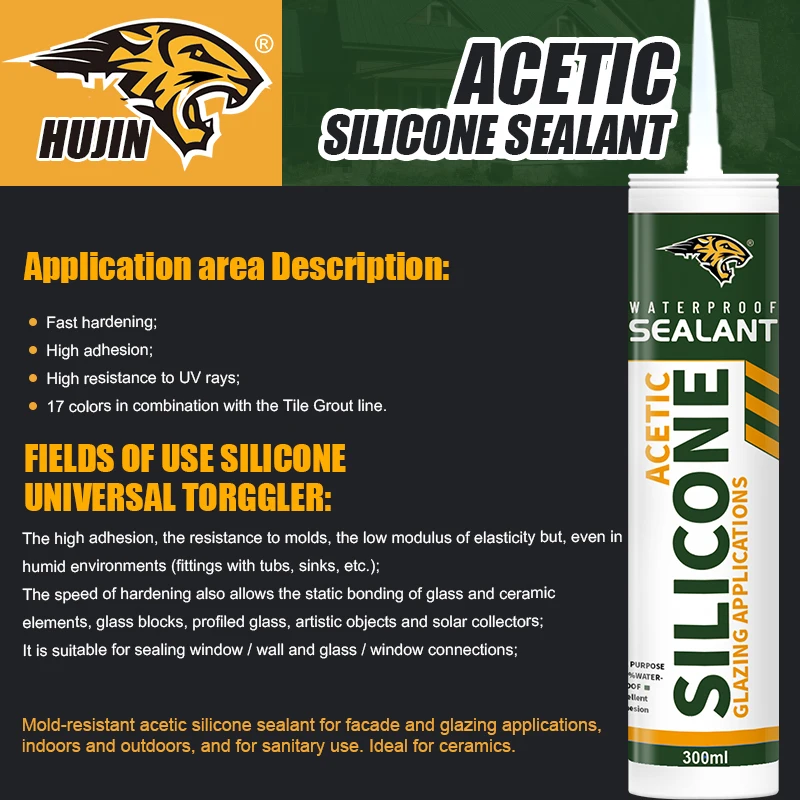 Weatherproof Acetic gp silicone sealant window