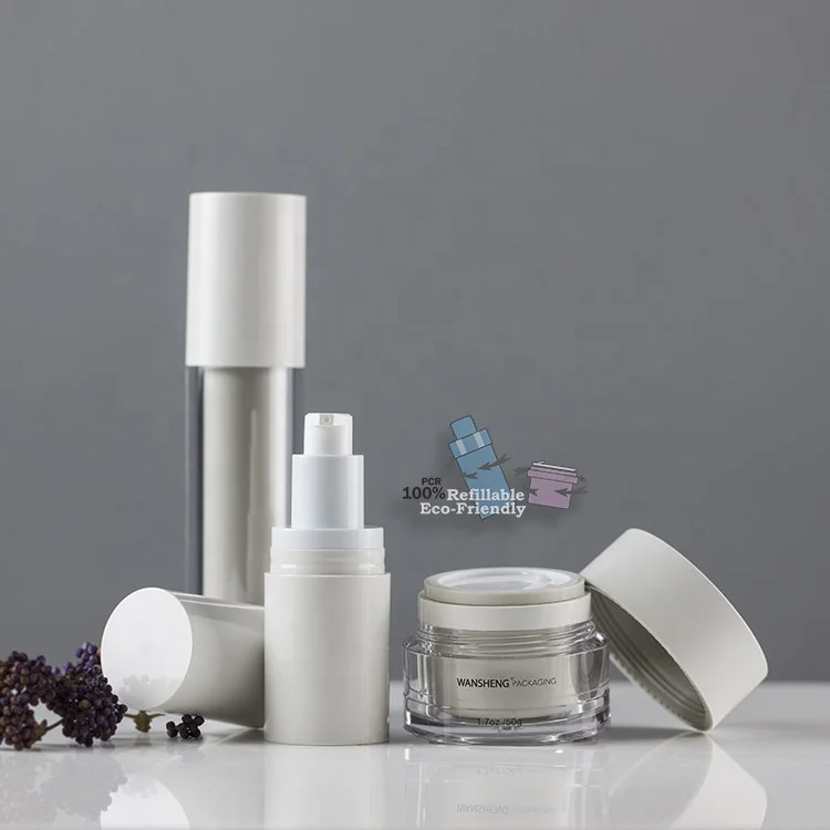 
Многоразовые безвоздушные бутылки Wansheng ZKF, 20 мл, 30 мл, 50 мл, 80 мл 