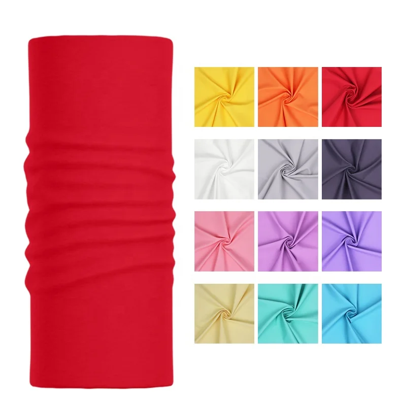 2022 Premium swan ice spandex polyester stretch seamless tubular fabric tube bandana raw material for sublimation printing