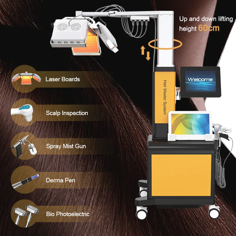 Laser Factory! Beauty Salon 670nm Diode Laser Hair Regrowth Machine For Hair Loss Treatment