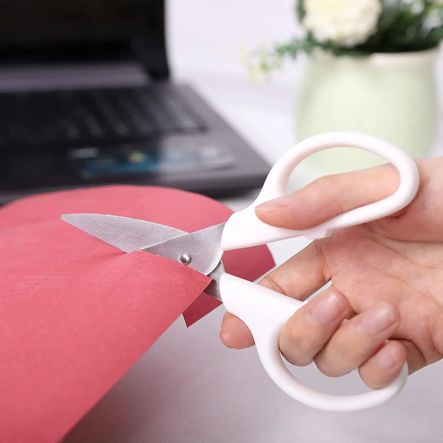 6in Multipurpose Scissors, Comfort Grip, Stainless Steel Sharp Basic Shears