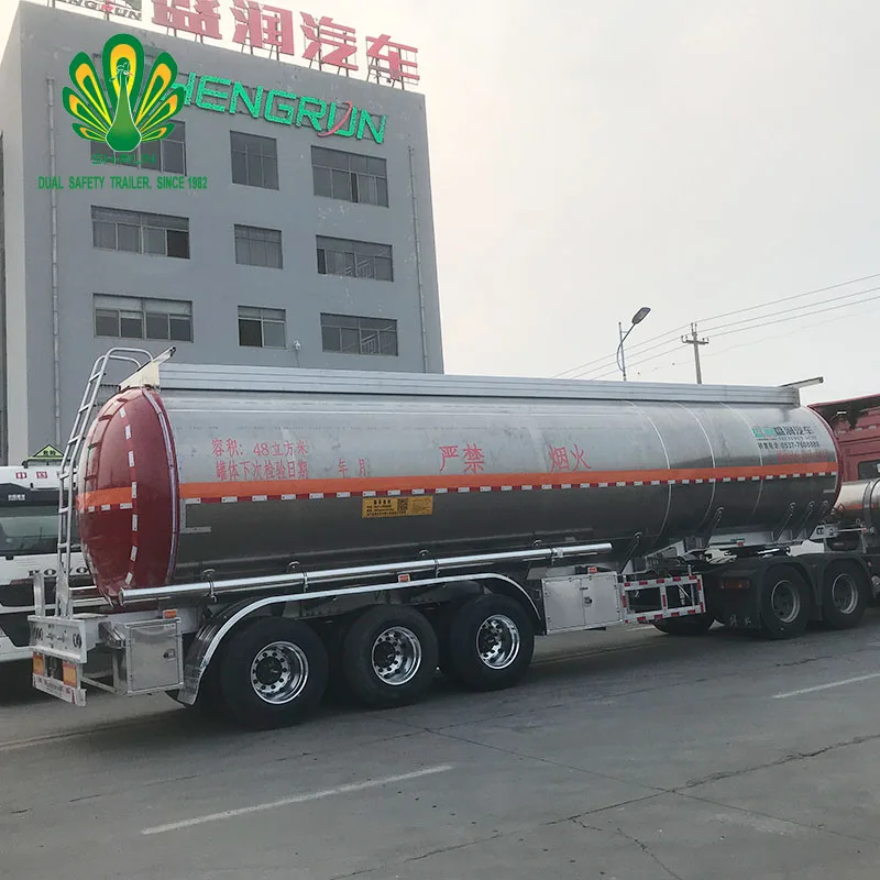 3 Axles Super Large Cubic 60 Cubic Normal Temperature Liquid Transport Tanker Petrol Diesel Fuel Oil Trailer