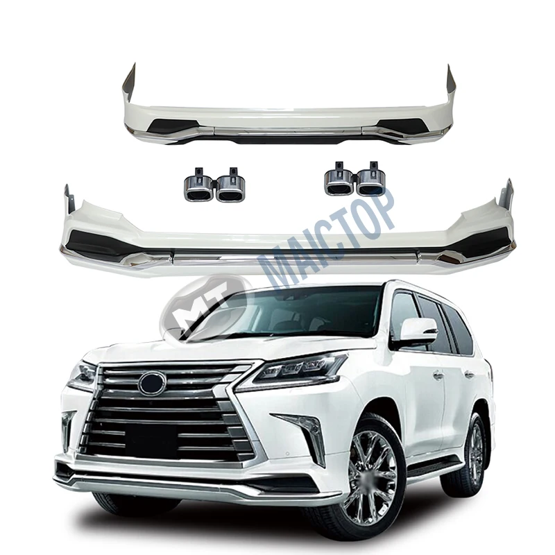 Maictop Car Accessories Modified Front Rear Bumper For LX 570 Lx570 2016- 2020 Bodykit Upgrade To Modellista Style