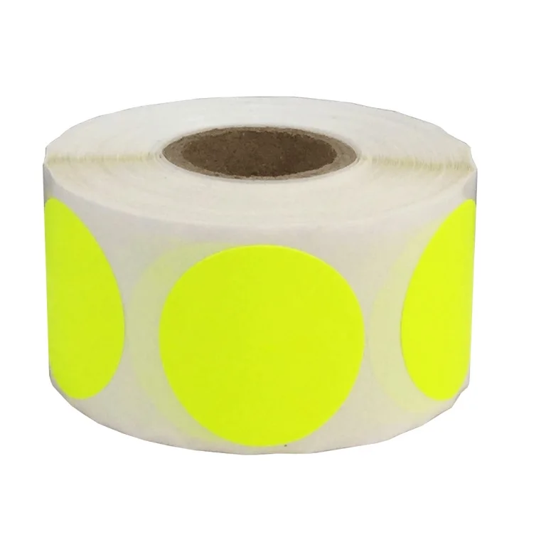 500Pcs Colorful Papers Round 19mm*19mm Blank Scratch Off Stickers Glass Essential Oil Bottle Lid Labels